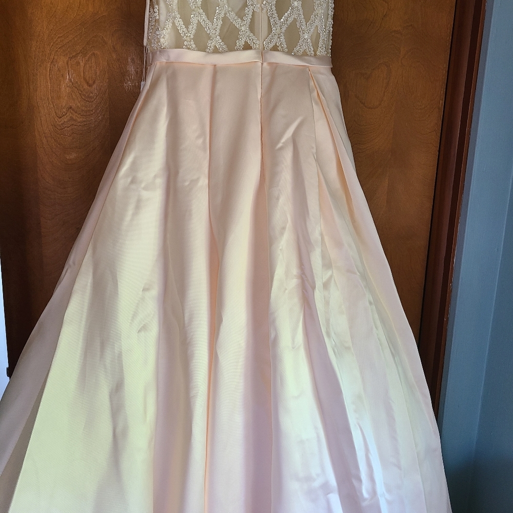 Judy & Julia Champagne Ball Gown - size 6 NWT - Picture 5 of 11
